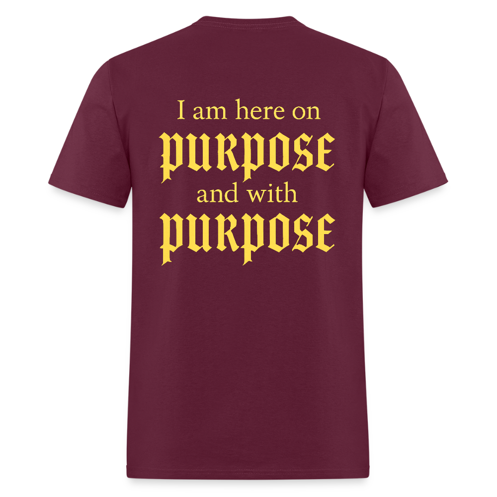 PURPOSE - burgundy