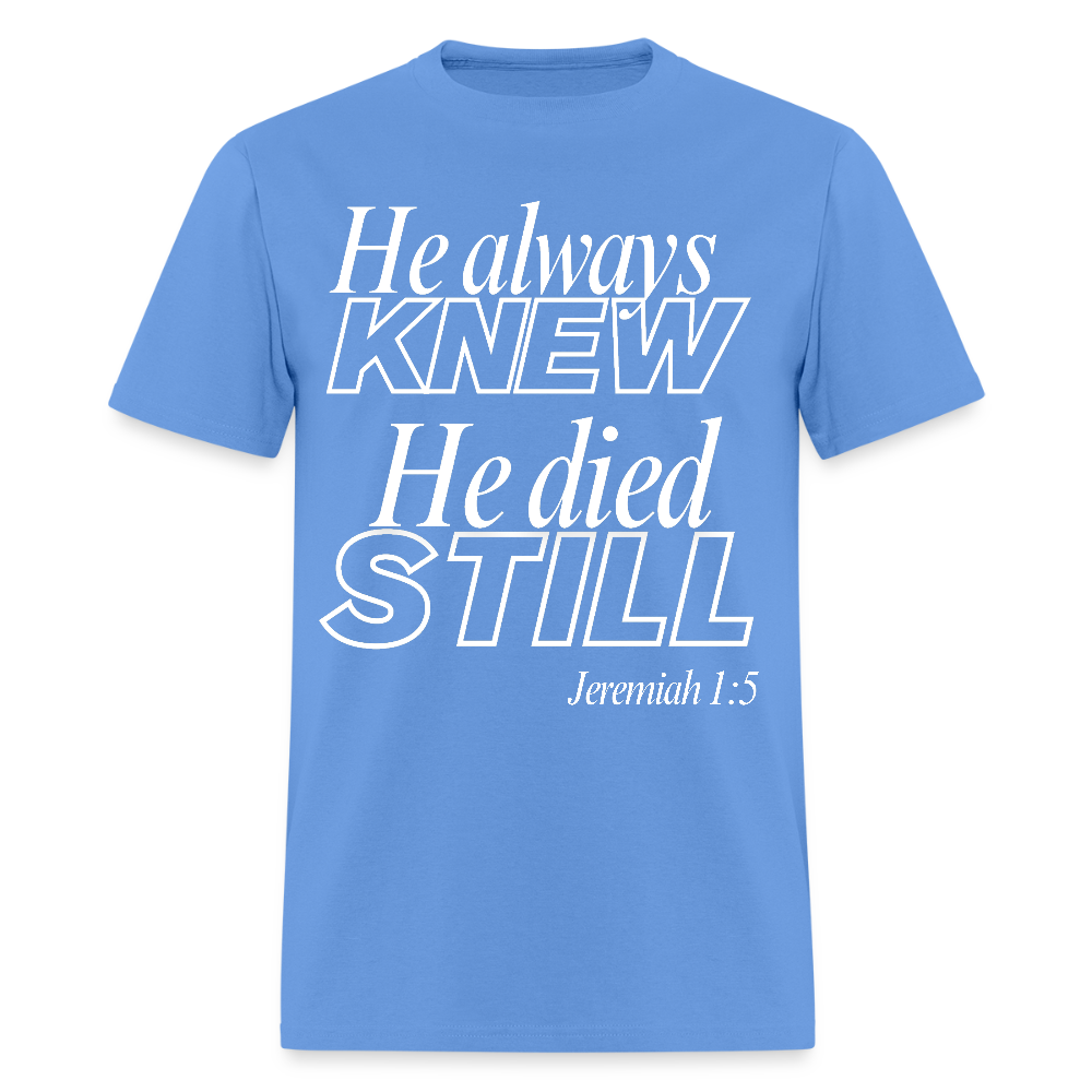 Jeremiah 1:5 (WHITE) - carolina blue