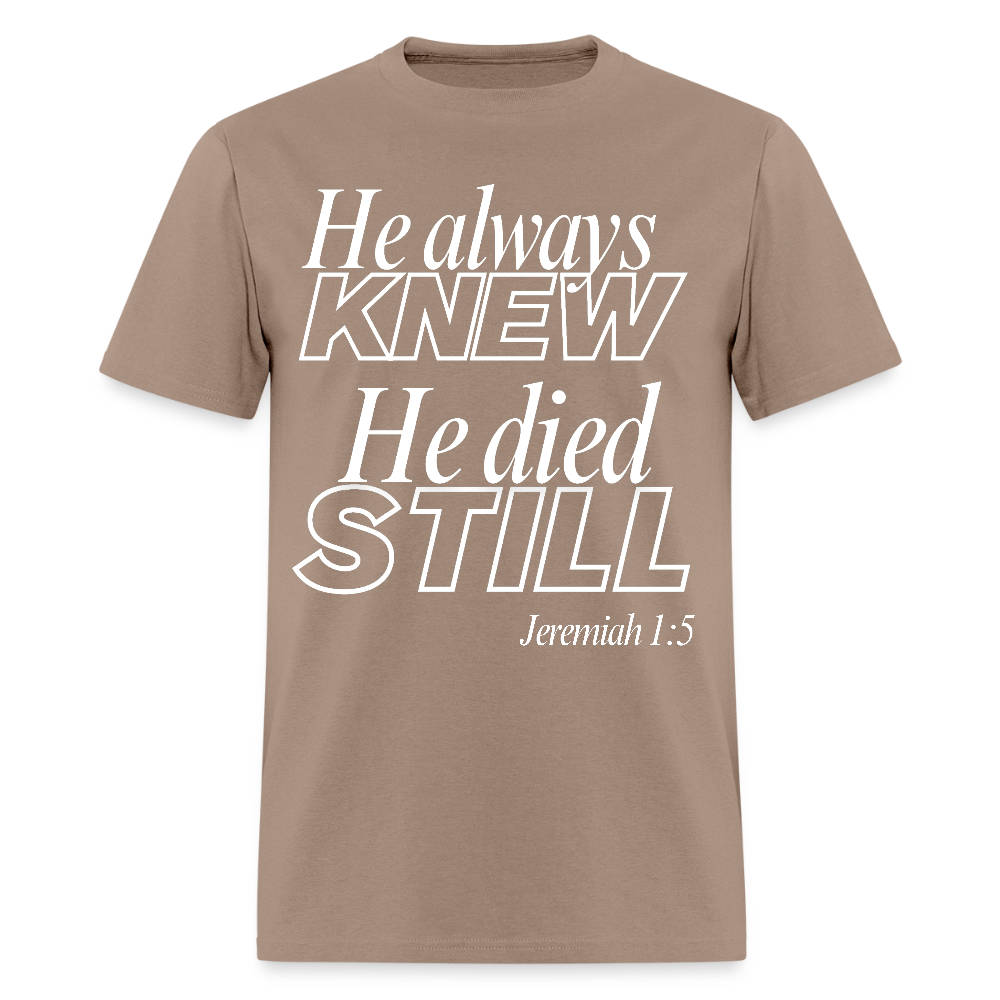 Jeremiah 1:5 (WHITE) - brown savana